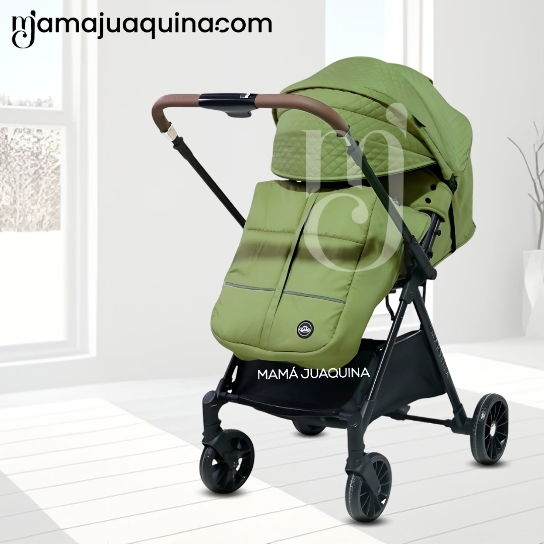 COCHE MALETA DE LUJO «MARSELLA» MANGO REVERSIBLE GREEN - 4