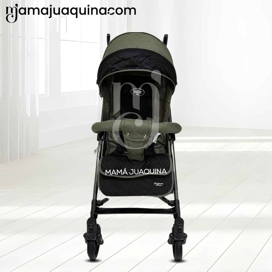 COCHE BASTÓN DE LUJO «RAYO PLUS» MANGO GIRATORIO GREEN - 2
