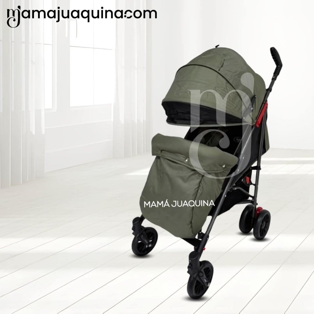 COCHE BASTÓN DE LUJO «RAYO PLUS» MANGO GIRATORIO GREEN - 3