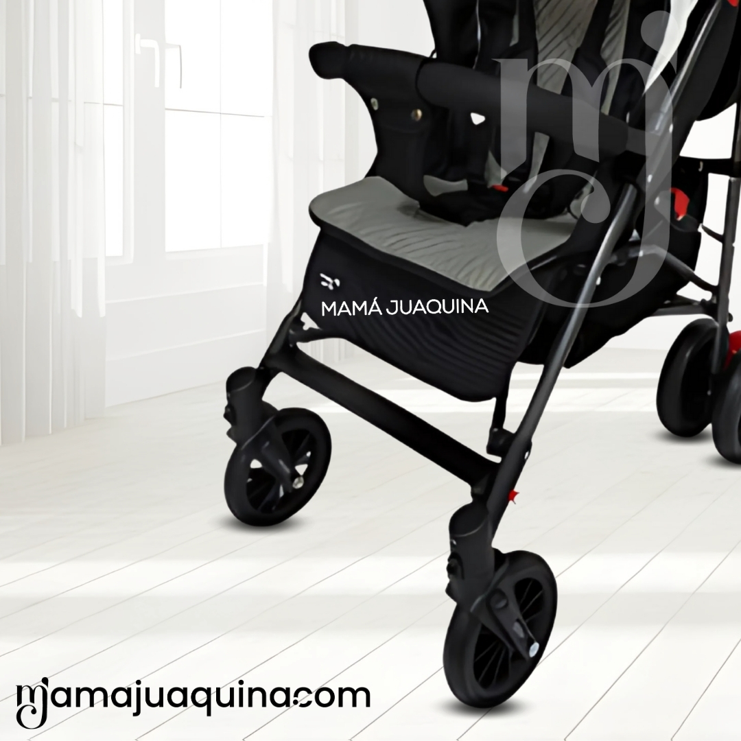 COCHE BASTÓN DE LUJO «RAYO PLUS» MANGO GIRATORIO BLACK - 5