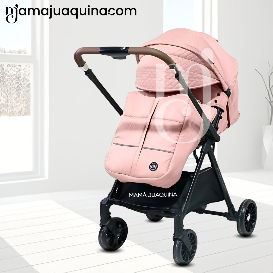 COCHE MALETA DE LUJO «MARSELLA» MANGO REVERSIBLE PINK - 5