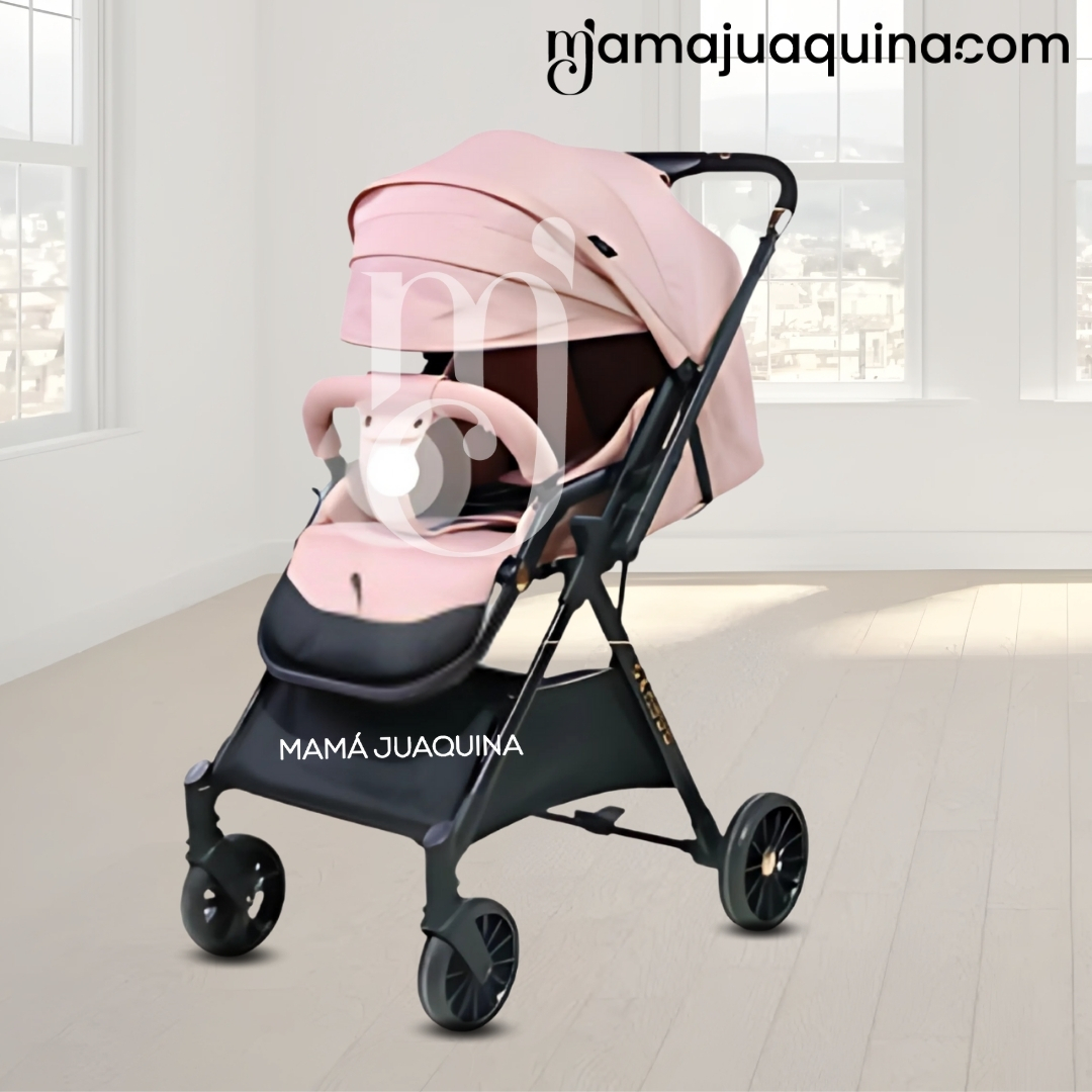 COCHE MALETA DE LUJO «GENOVIA» MANGO REVERSIBLE PINK - 5