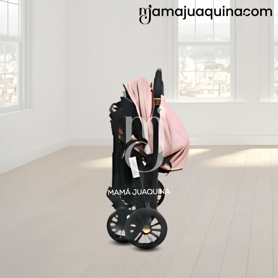 COCHE MALETA DE LUJO «GENOVIA» MANGO REVERSIBLE PINK - 6