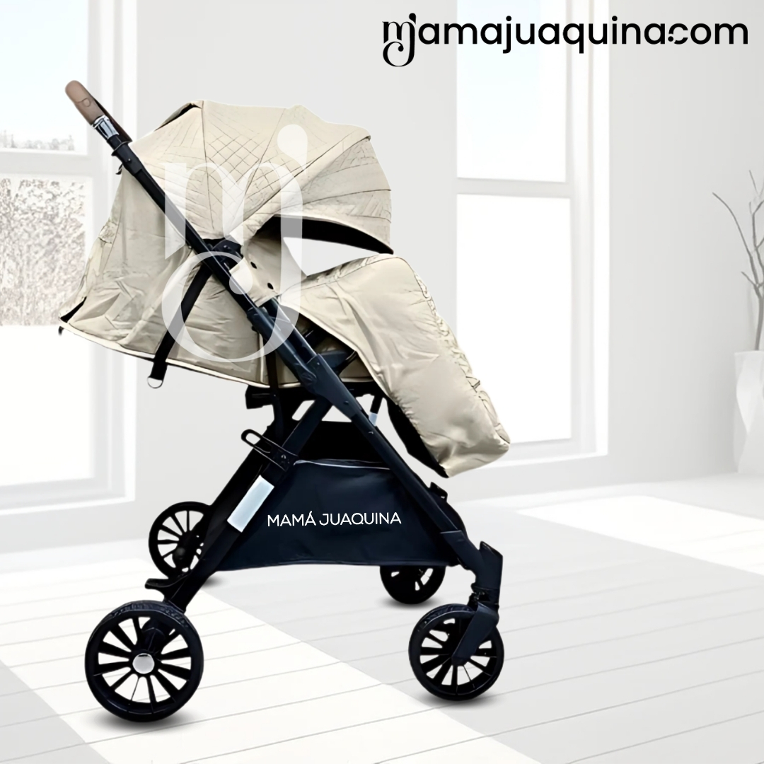 COCHE MALETA DE LUJO «MARSELLA» MANGO REVERSIBLE BEIGE - 2