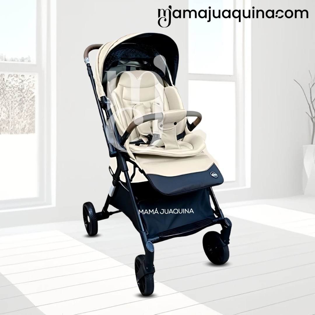 COCHE MALETA DE LUJO «MARSELLA» MANGO REVERSIBLE BEIGE - 4