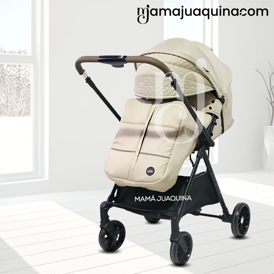 COCHE MALETA DE LUJO «MARSELLA» MANGO REVERSIBLE BEIGE - 5