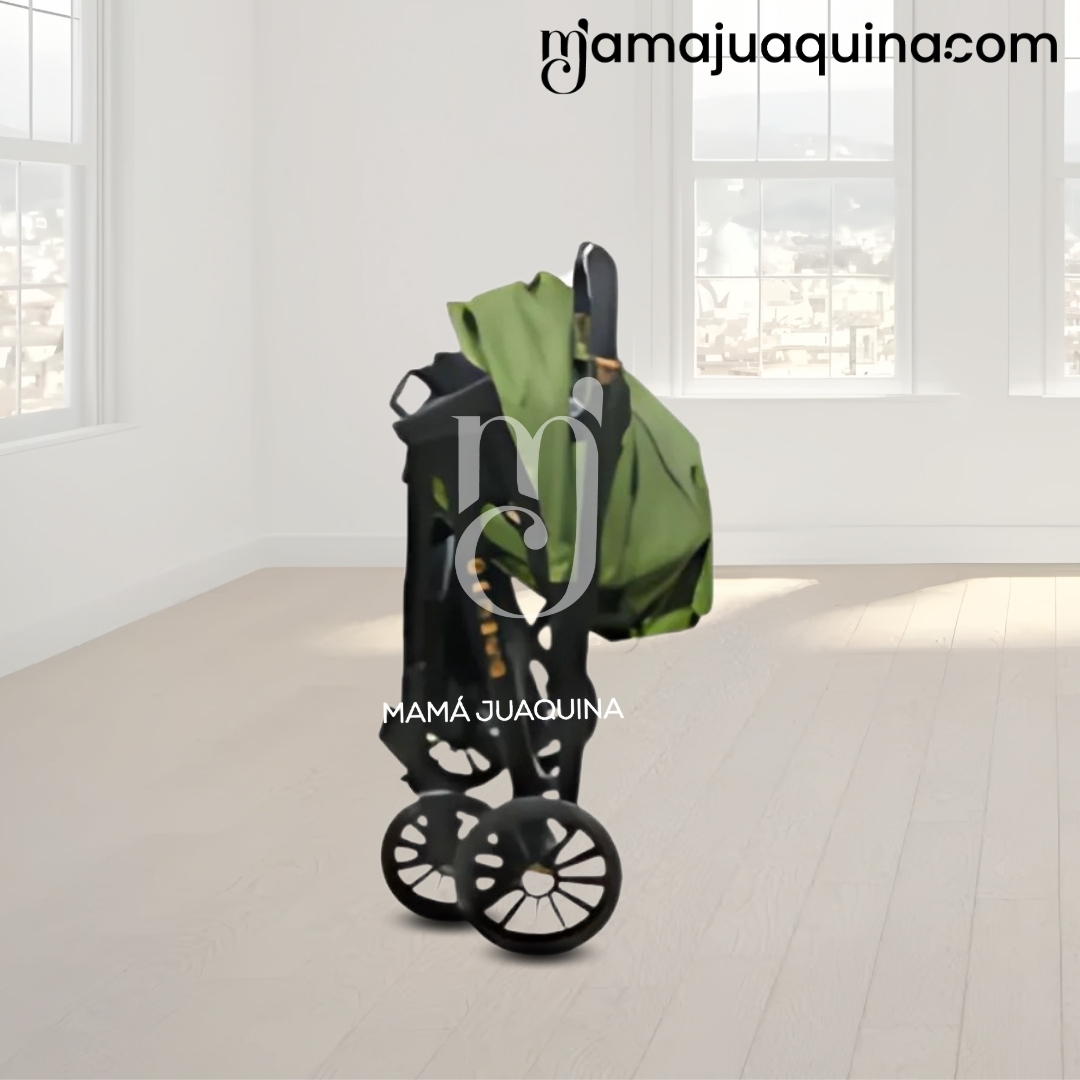 COCHE MALETA DE LUJO «GENOVIA» MANGO REVERSIBLE GREEN - 6