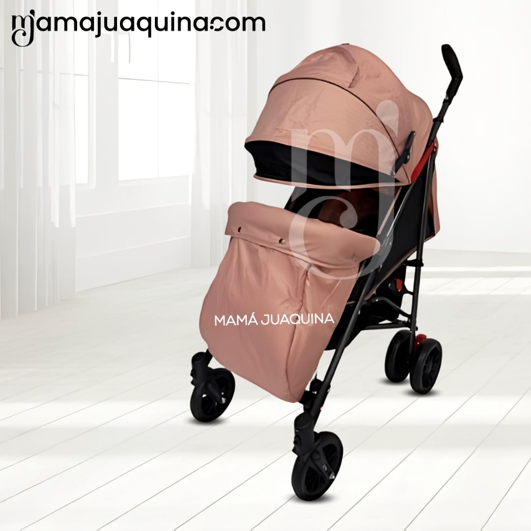 COCHE BASTÓN DE LUJO «RAYO PLUS» MANGO GIRATORIO PINK - 3