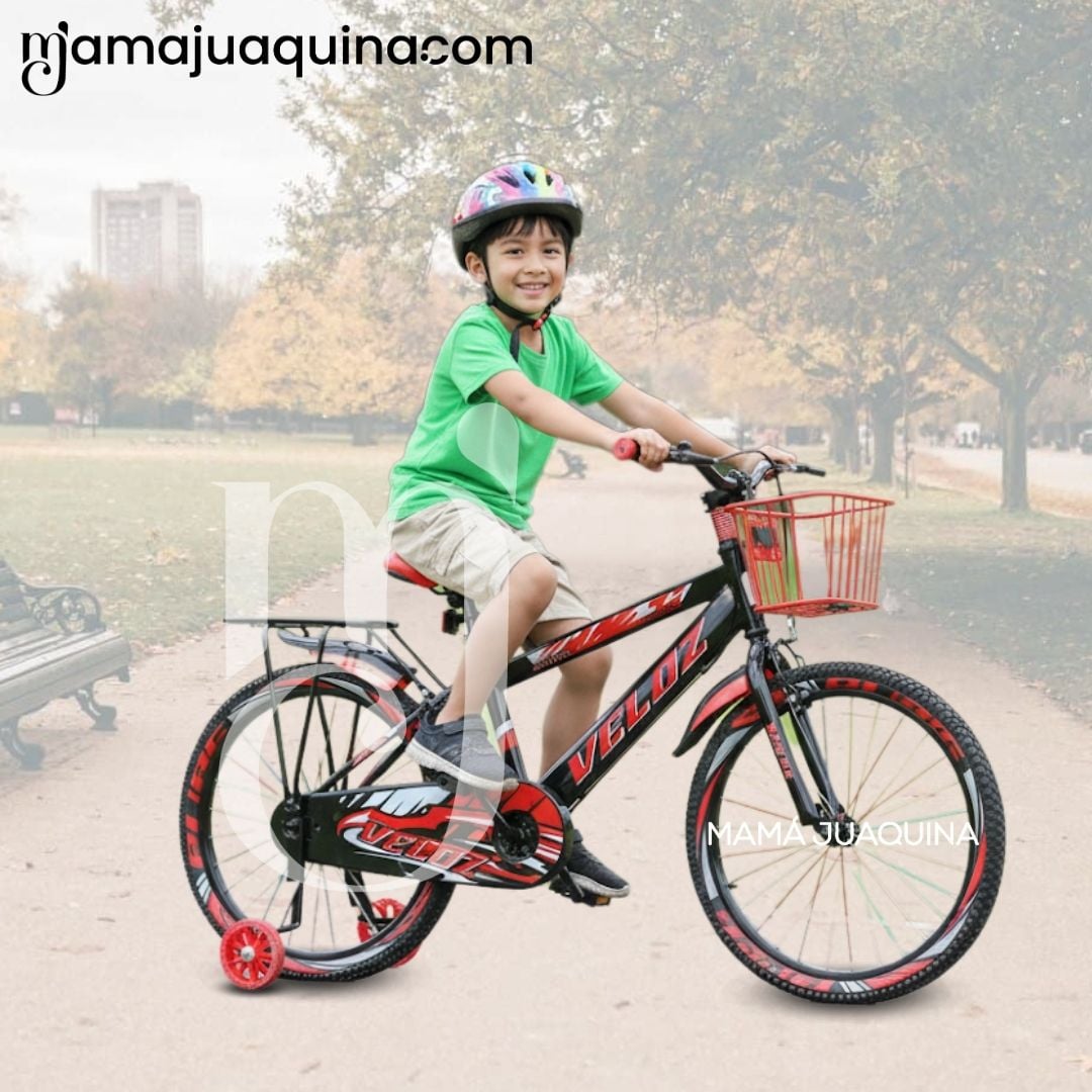 BICICLETA PARA NIÑO ARO 16 «SPORT VZ» CON CANASTA BLACK - 5