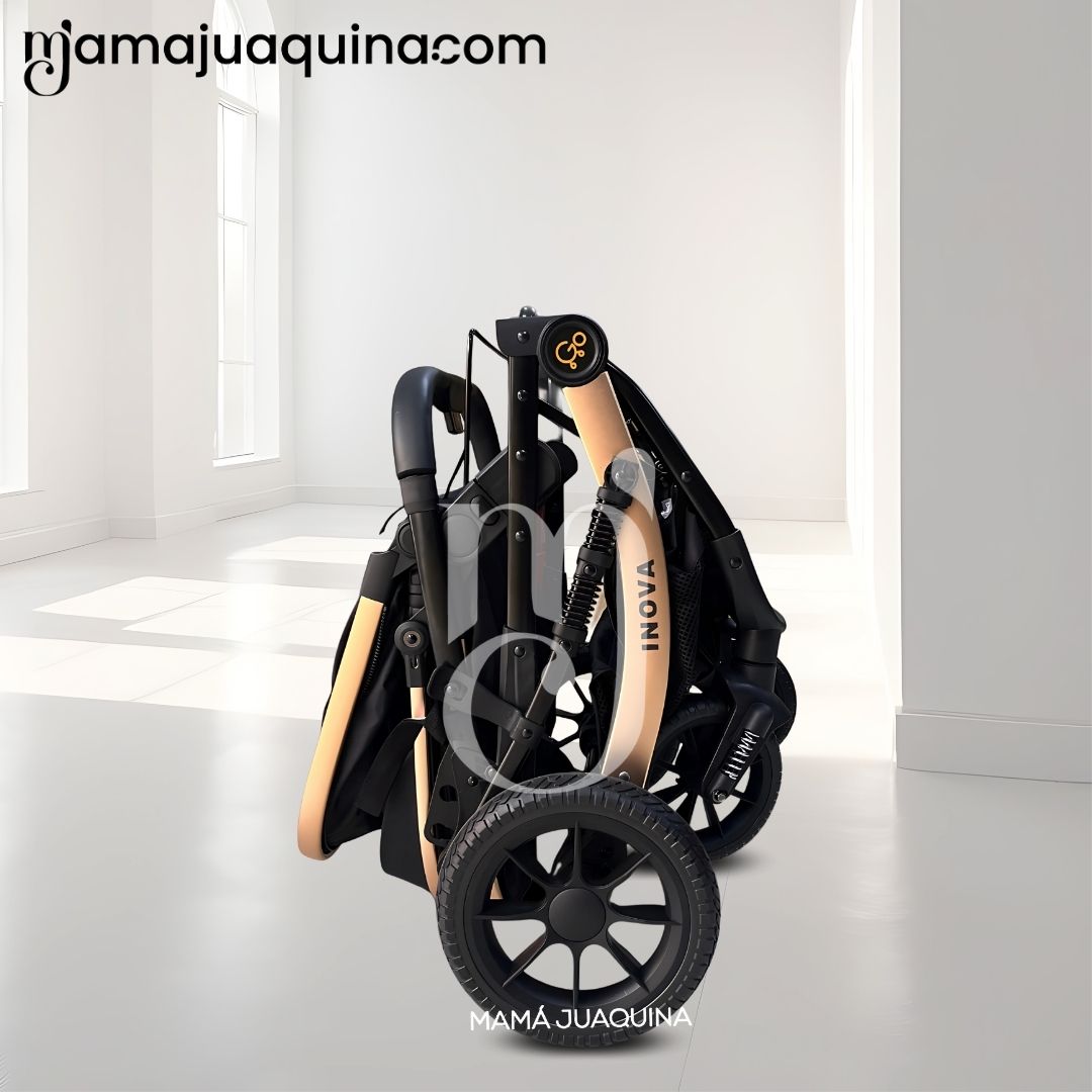 COCHE MOISÉS TRAVEL SYSTEM «INOVA PRO» DE LUJO BEIGE - 5