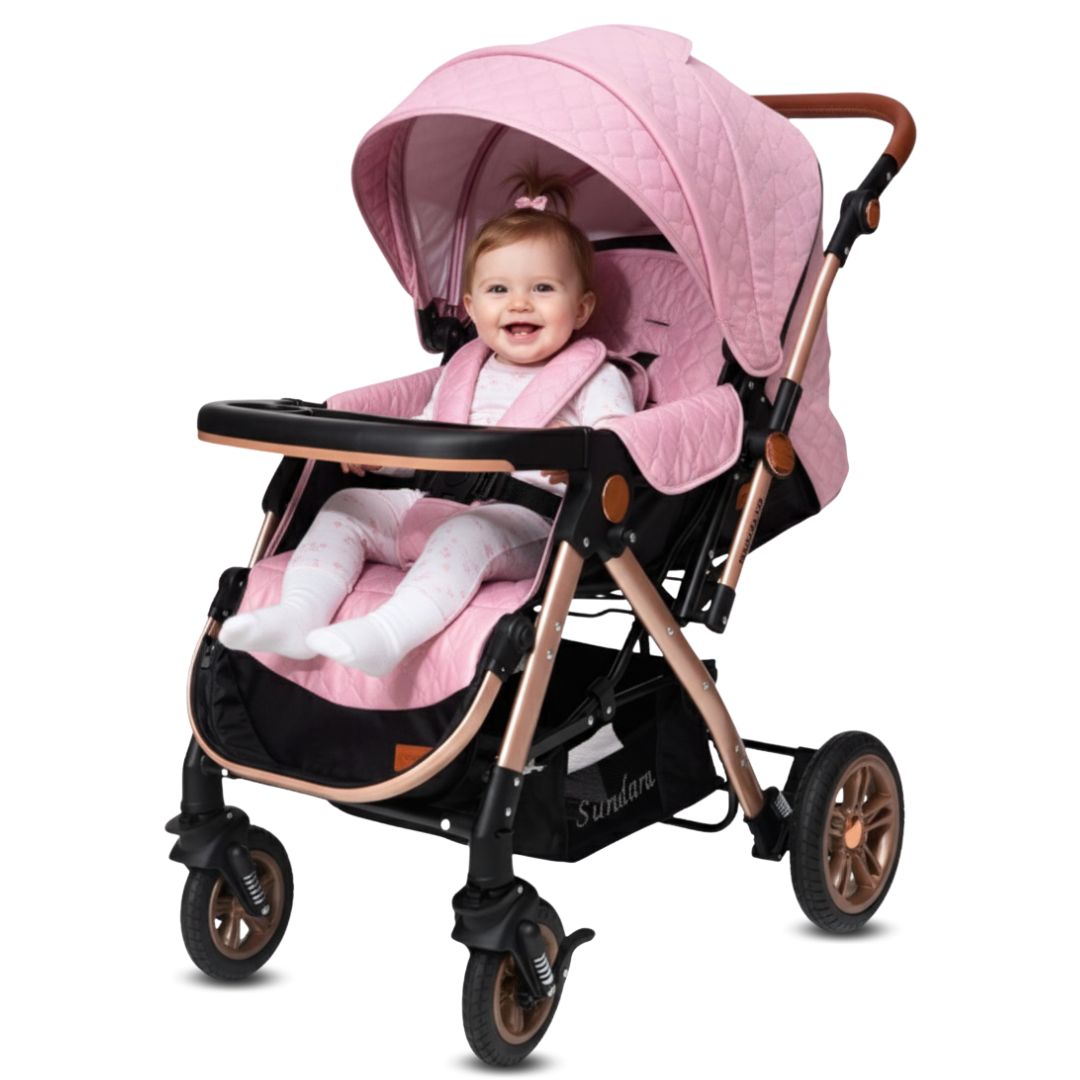 COCHE CUNA DE LUJO «SUNDARA VIP» EDICIÓN LIMITADA PINK - 1