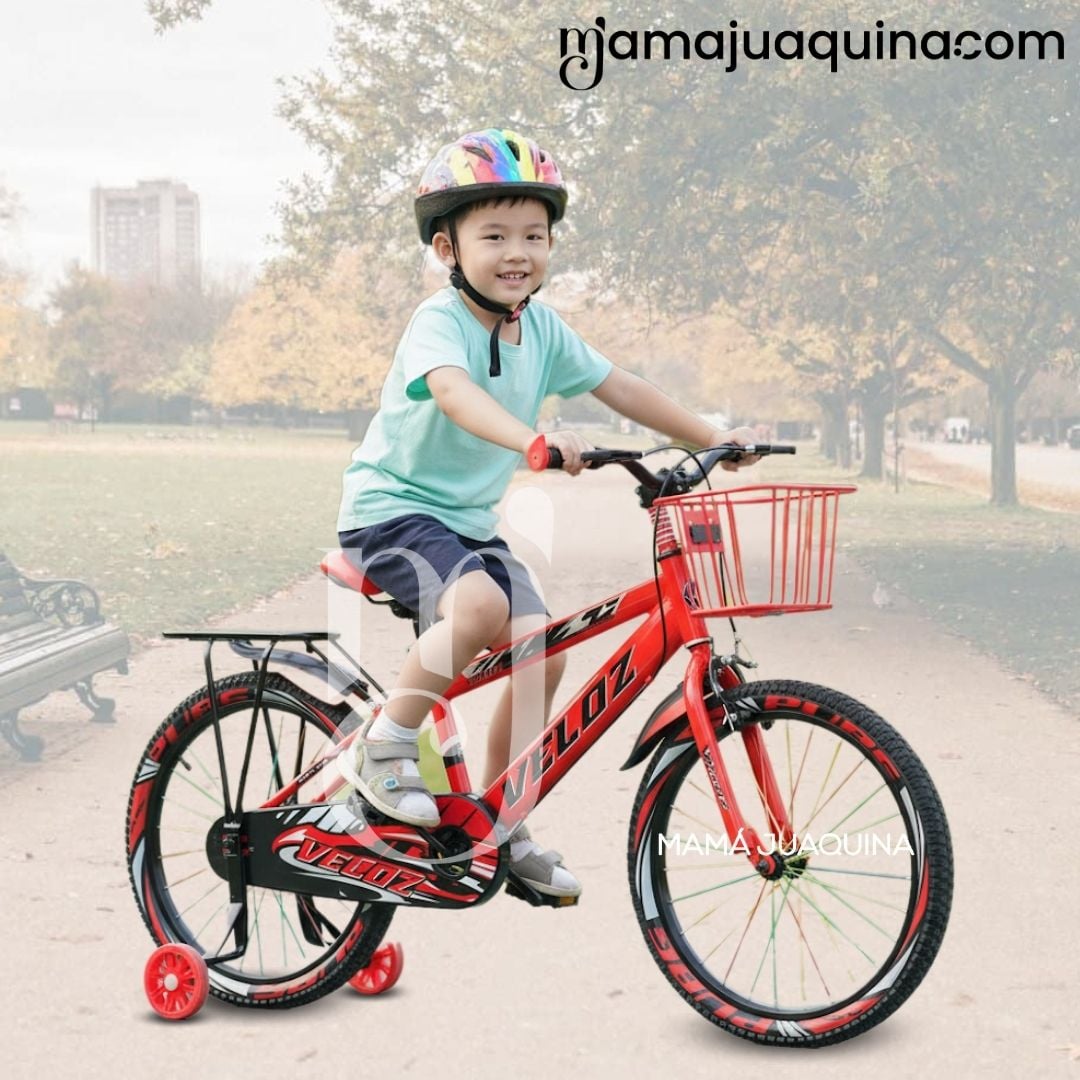BICICLETA PARA NIÑO ARO 16 «SPORT VZ» CON CANASTA RED - 5