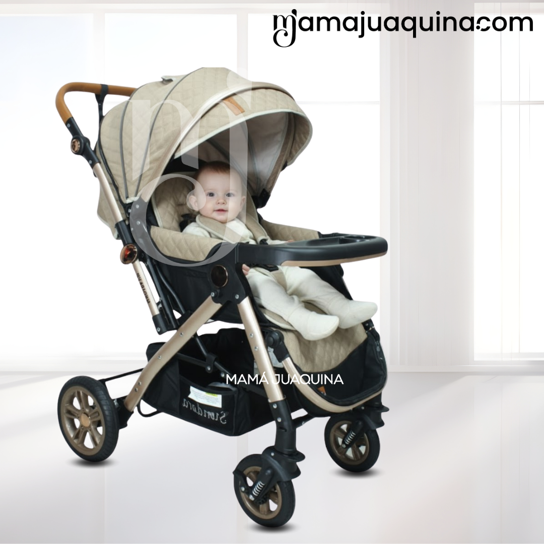 COCHE CUNA DE LUJO «SUNDARA VIP» EDICIÓN LIMITADA BEIGE - 5