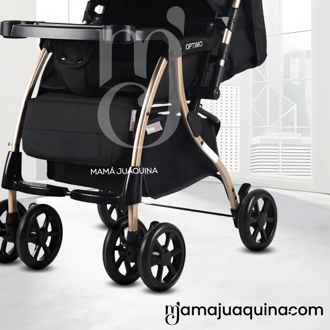 COCHE CUNA DE LUJO «OPPTIMO» EDICIÓN LIMITADA BLACK - 2