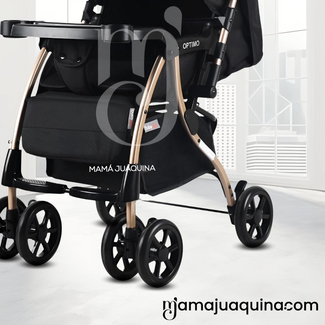 COCHE CUNA DE LUJO «OPPTIMO» EDICIÓN LIMITADA BLACK - 3