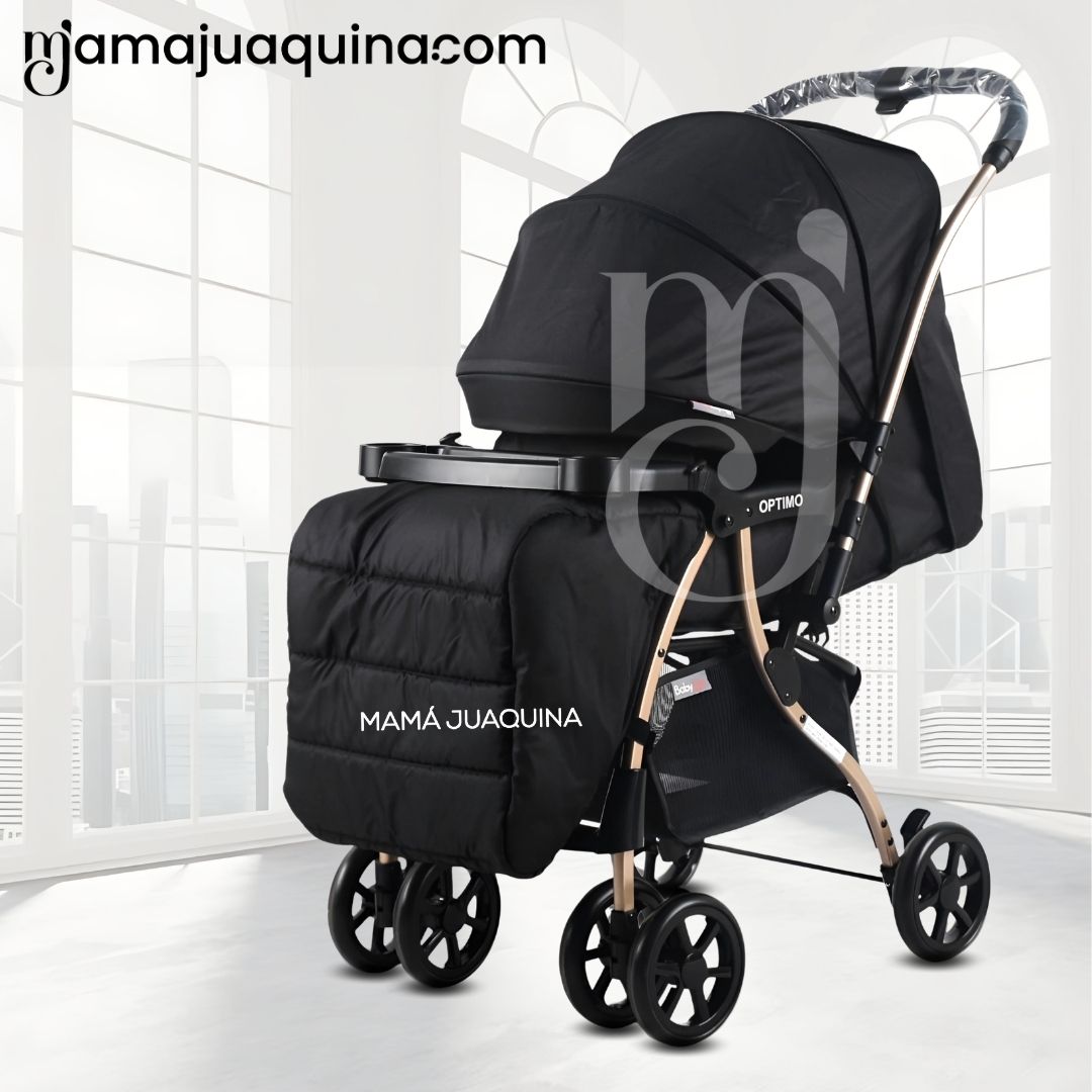 COCHE CUNA DE LUJO «OPPTIMO» EDICIÓN LIMITADA BLACK - 6