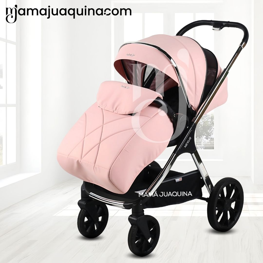 COCHE MOISÉS TRAVEL SYSTEM «ELUM» DE LUJO PINK - 5