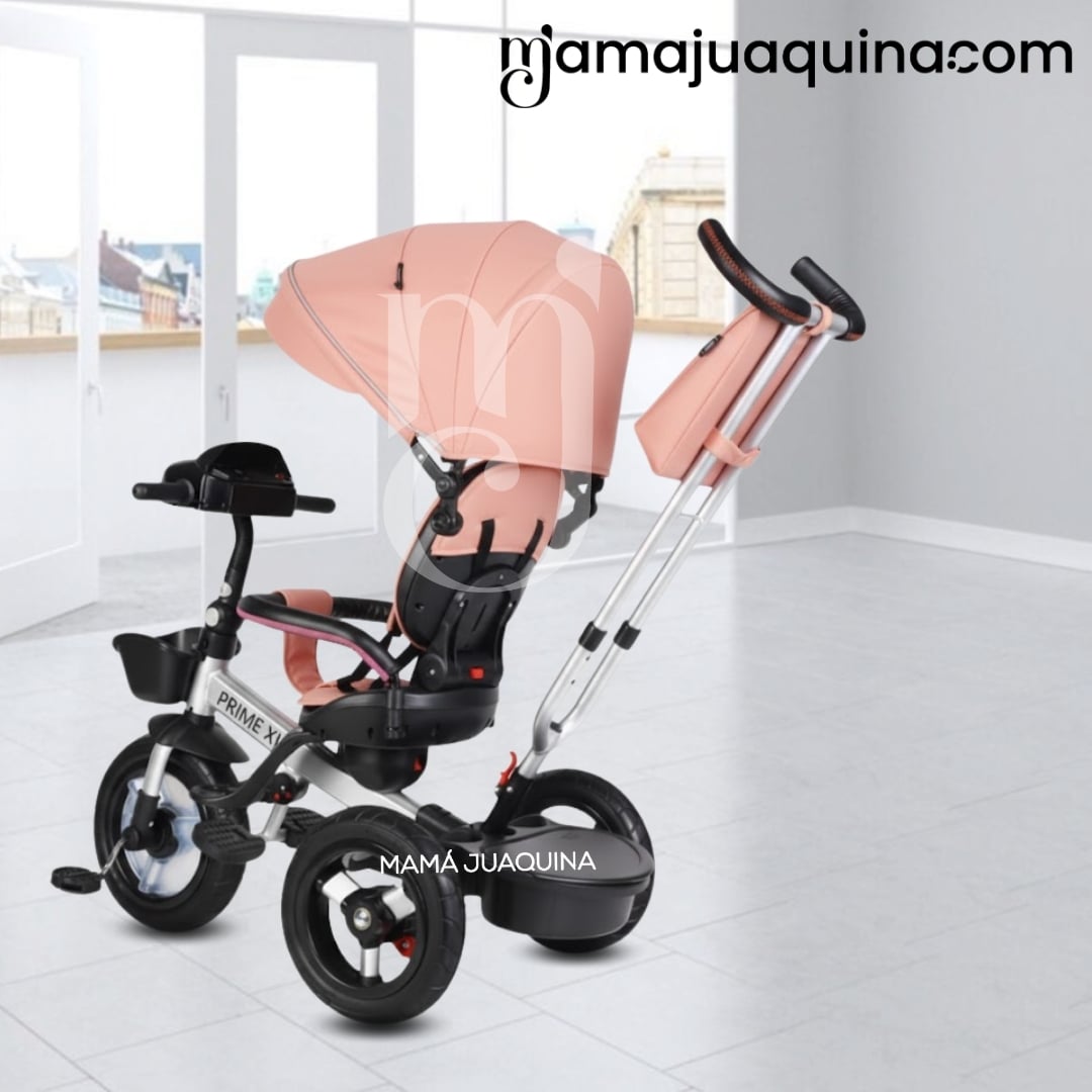 TRICICLO GUIADOR GIRATORIO «PRIME XL» PARA NIÑOS MELÓN - 2