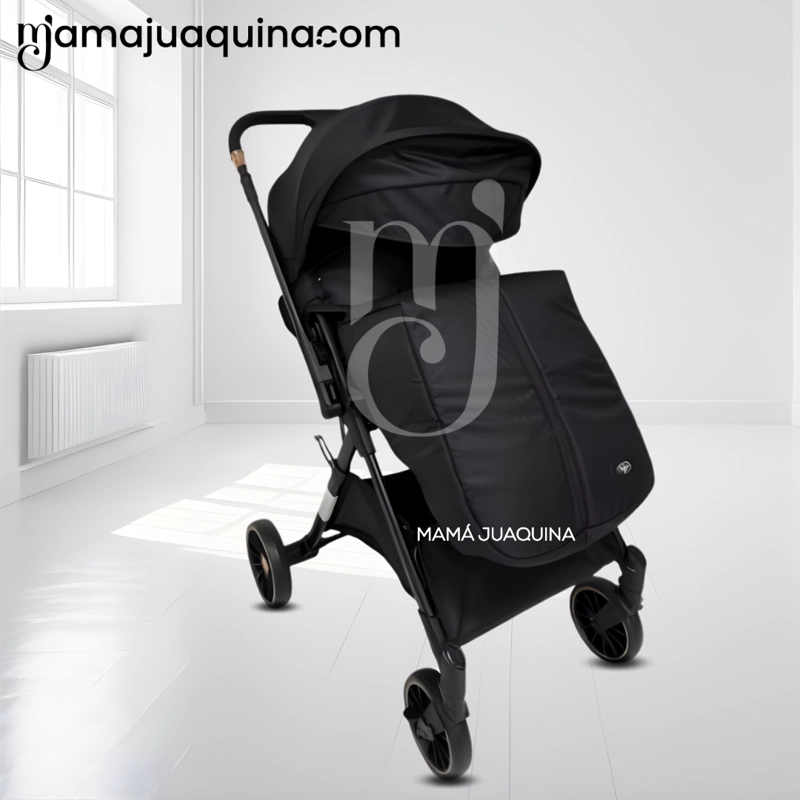 COCHE MALETA DE LUJO «CRONOS» MANGO REVERSIBLE BLACK - 3