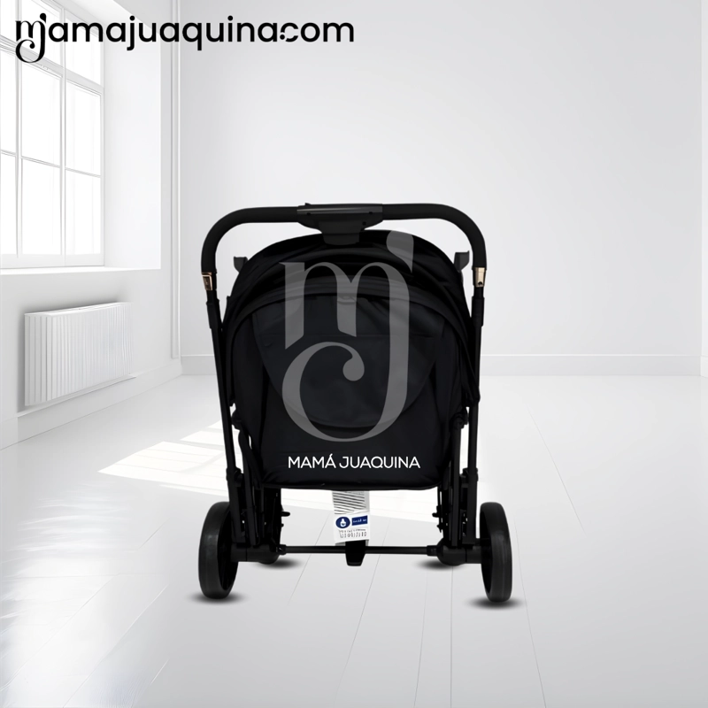 COCHE MALETA DE LUJO «CRONOS» MANGO REVERSIBLE BLACK - 5
