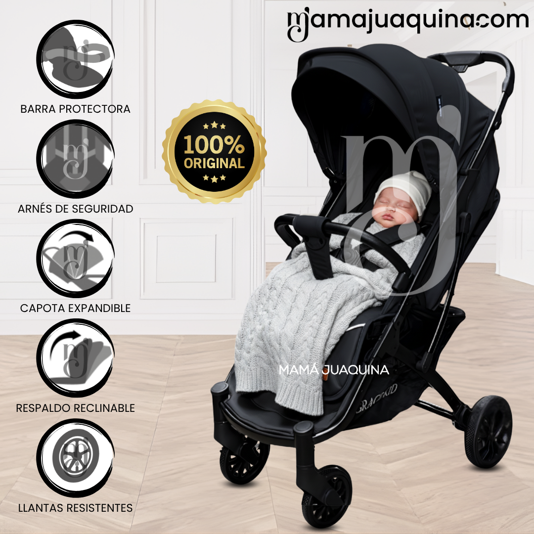 COCHE MALETA DE LUJO «TULLI» EDICIÓN LIMITADA BLACK - 1