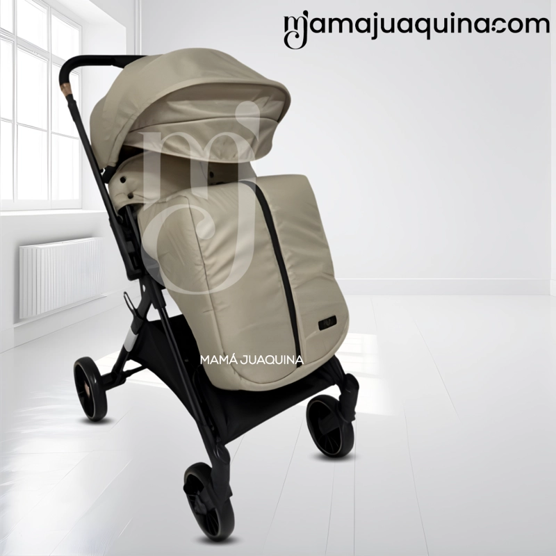COCHE MALETA DE LUJO «CRONOS» MANGO REVERSIBLE BEIGE - 3