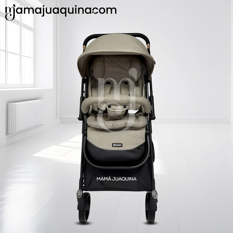 COCHE MALETA DE LUJO «CRONOS» MANGO REVERSIBLE BEIGE - 4