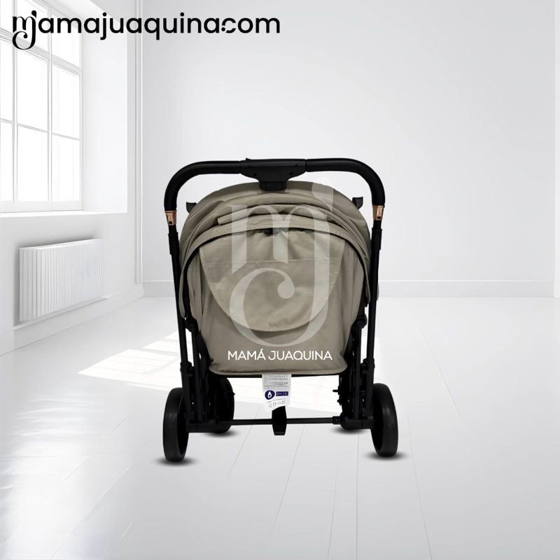 COCHE MALETA DE LUJO «CRONOS» MANGO REVERSIBLE BEIGE - 5