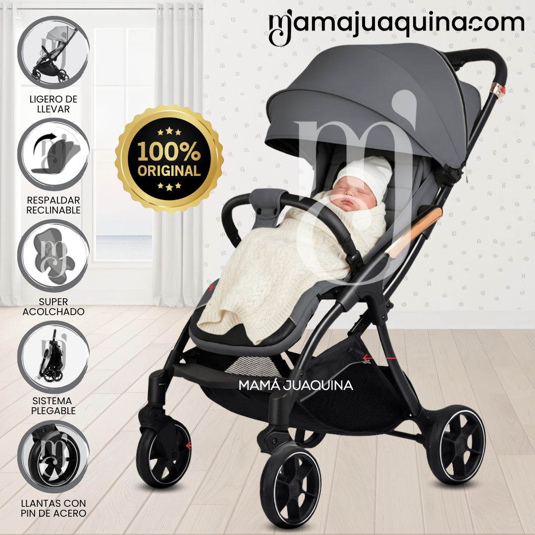 COCHE MALETA DE LUJO «KEYLA» EDICIÓN LIMITADA GRAY - 1