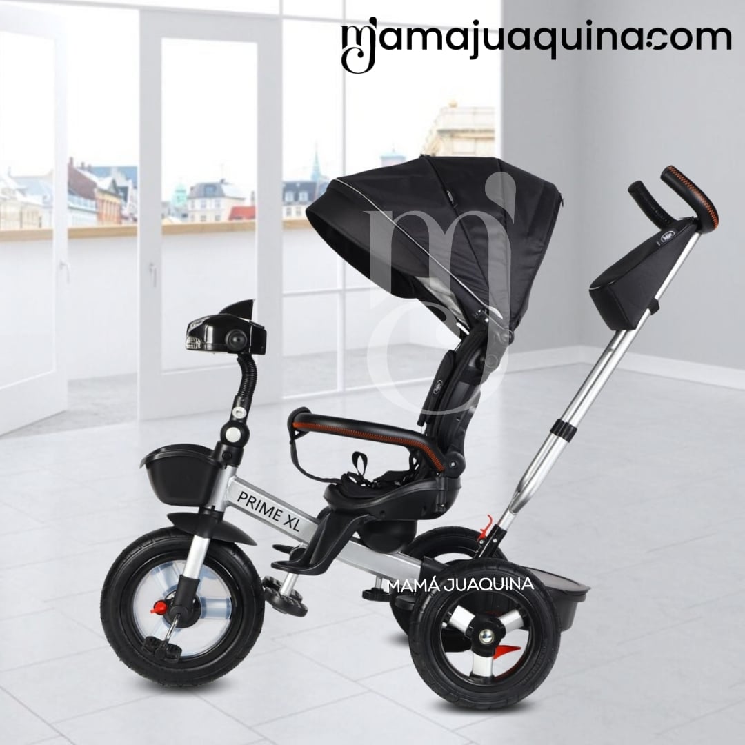 TRICICLO GUIADOR GIRATORIO «PRIME XL» PARA NIÑOS BEIGE - 5
