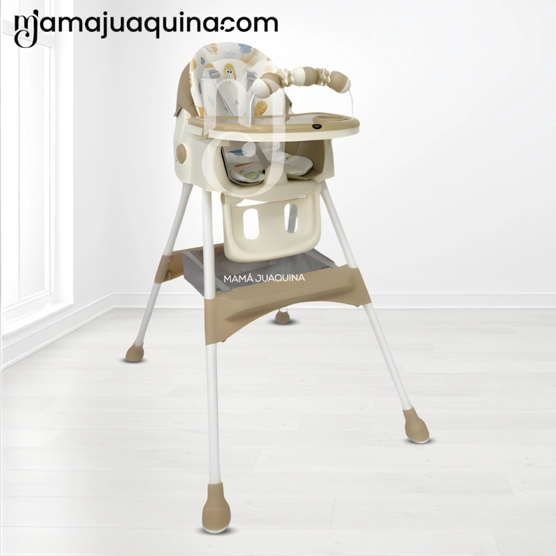 SILLA DE COMER DIDACTICO «ARIS» CON JUGUETE BEIGE - 3