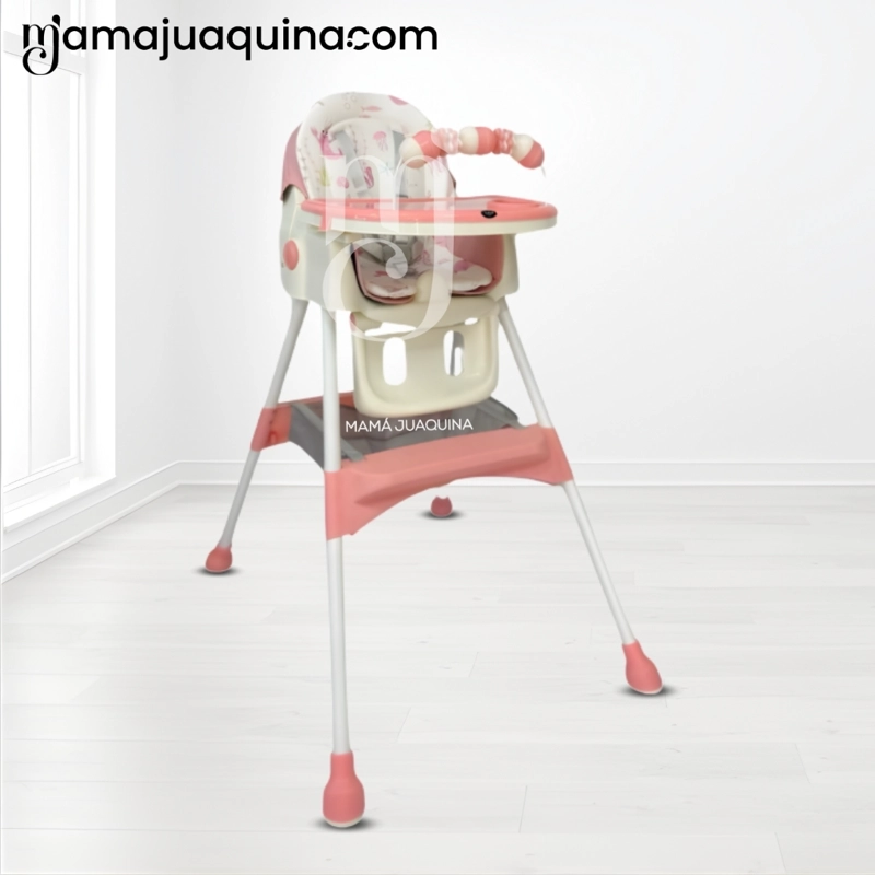 SILLA DE COMER DIDACTICO «ARIS» CON JUGUETE PINK - 3
