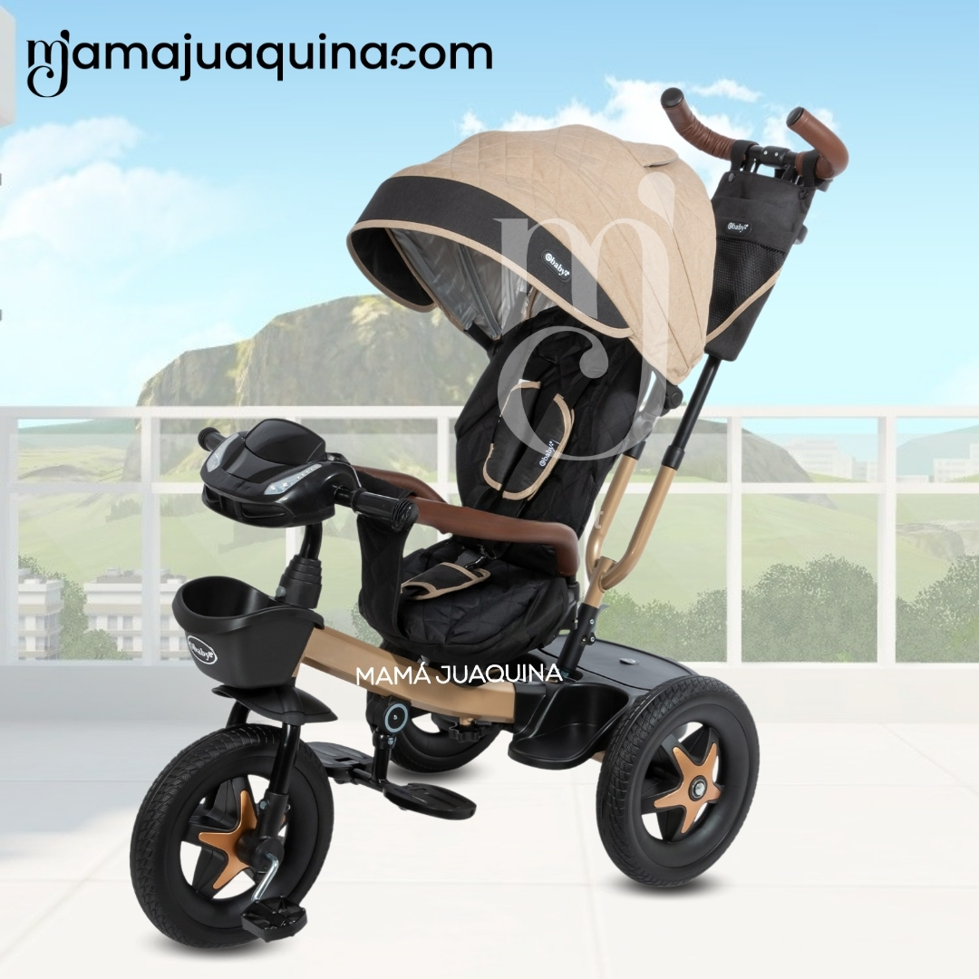 TRICICLO GUIADOR GIRATORIO «SALAN» EDICIÓN LIMITADA BEIGE - 4