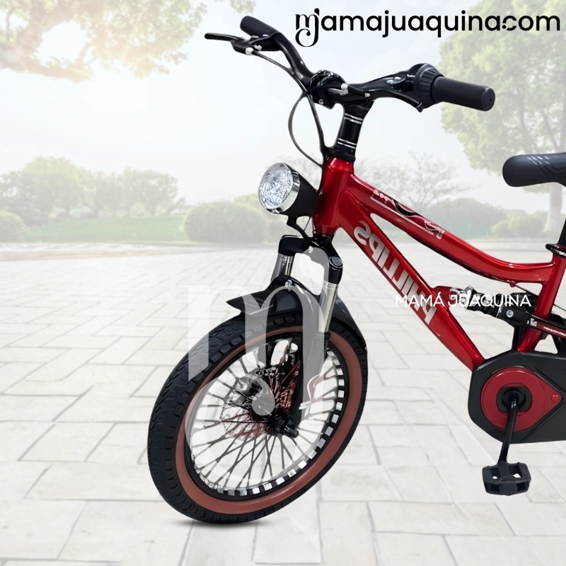 BICICLETA DEPORTIVA ARO 16 «ROCKET» PARA NIÑOS RED - 2