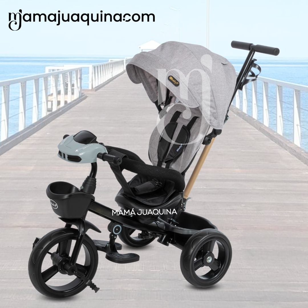 TRICICLO GUIADOR GIRATORIO «WUNDER» EDICIÓN LIMITADA GRAY - 5