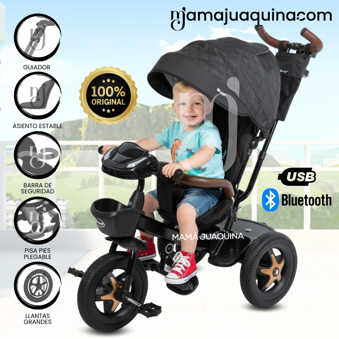 TRICICLO GUIADOR GIRATORIO «SALAN» EDICIÓN LIMITADA BLACK - 1