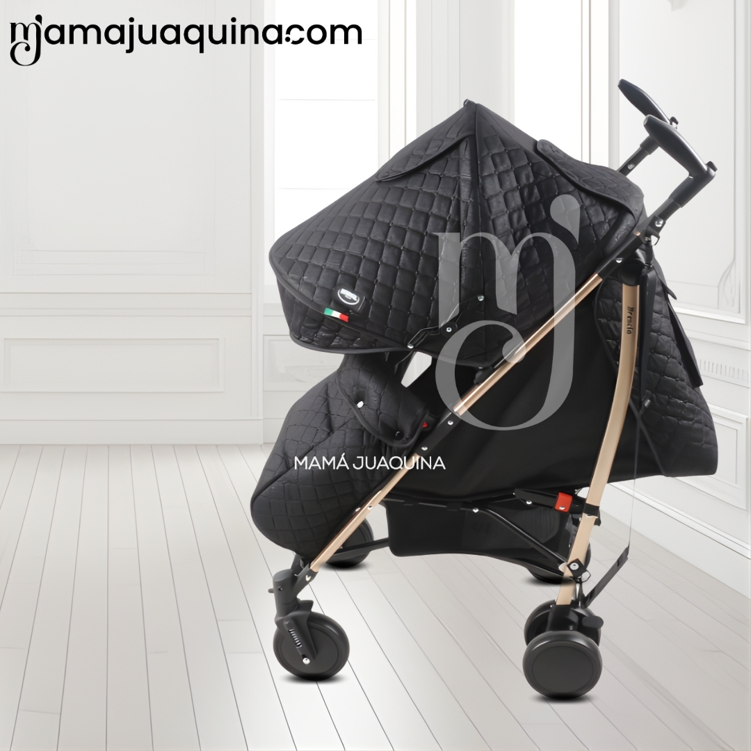 COCHE BASTÓN DE LUJO «SINNIA II» CON MANILLAR GIRATORIO BLACK - 2