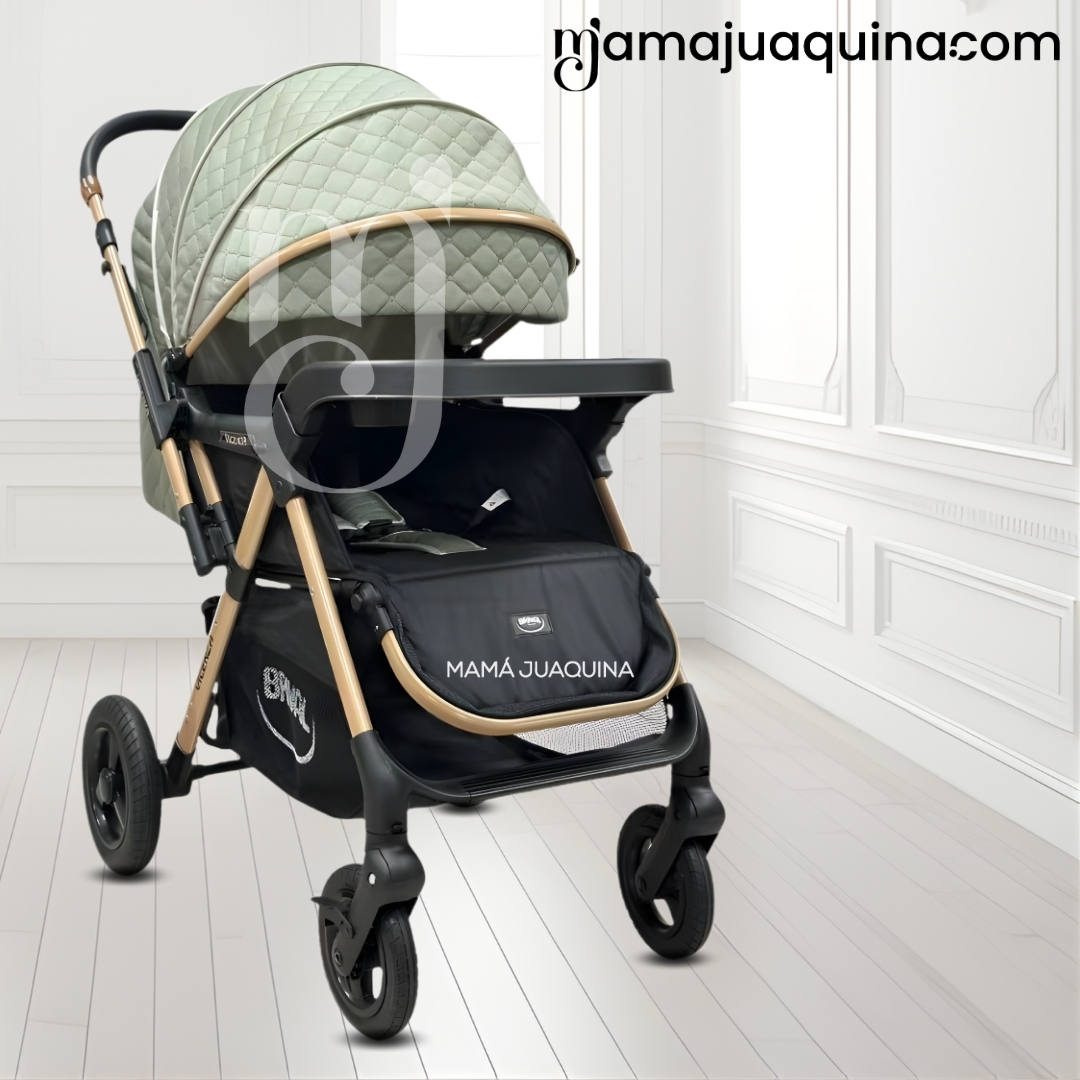 COCHE CUNA DE LUJO «DANNEL» CON MOCHILA GREEN - 2
