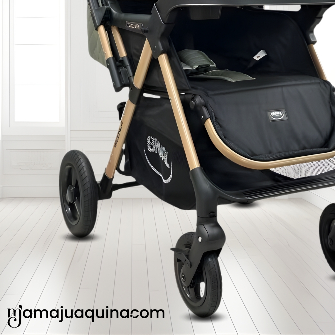 COCHE CUNA DE LUJO «DANNEL» CON MOCHILA GREEN - 5