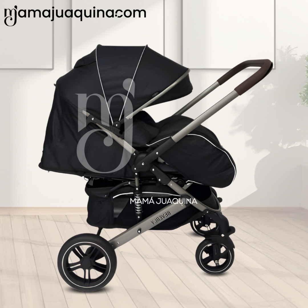 COCHE CUNA PARA BEBÉS «BEVERLY» EDICIÓN LIMITADA BLACK - 2