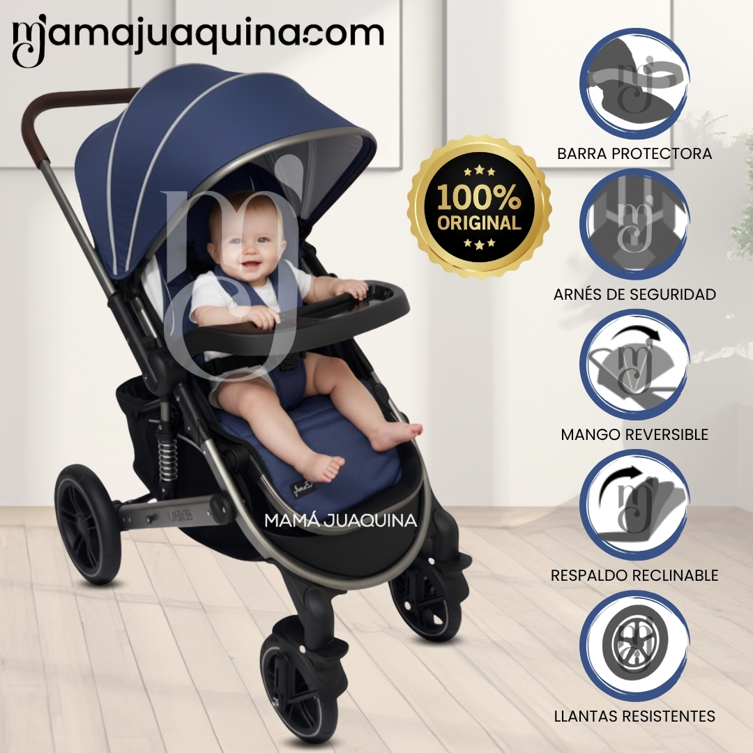 COCHE CUNA PARA BEBÉS «BEVERLY» EDICIÓN LIMITADA BLUE - 1