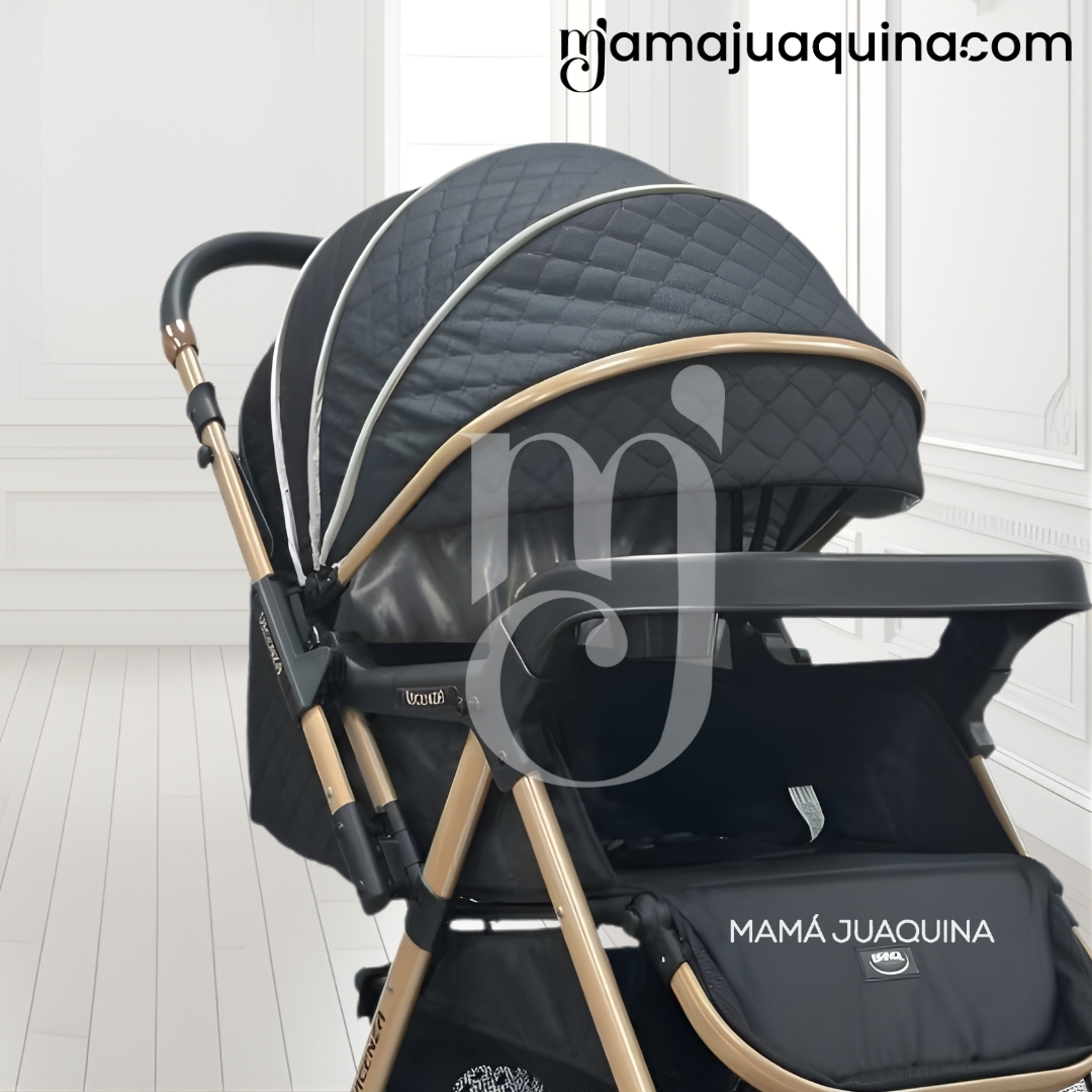 COCHE CUNA DE LUJO «DANNEL» CON MOCHILA BLACK - 4