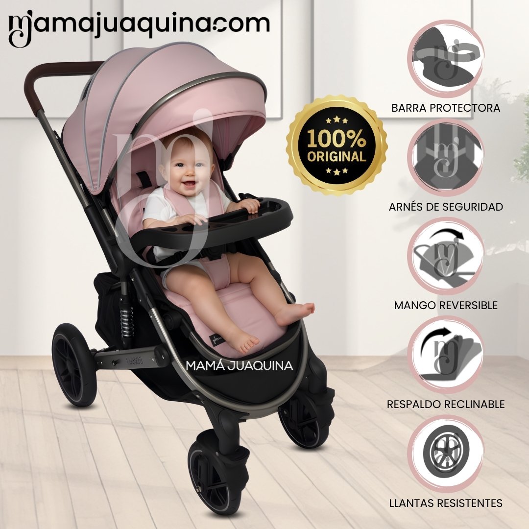 COCHE CUNA PARA BEBÉS «BEVERLY» EDICIÓN LIMITADA PINK - 1