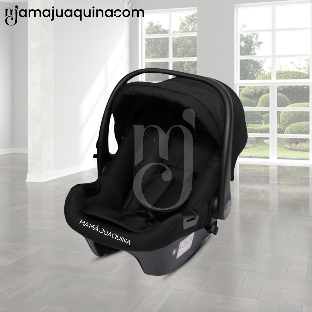 COCHE MALETA DE LUJO «JANDI» CON PORTABEBÉ BLACK - 2