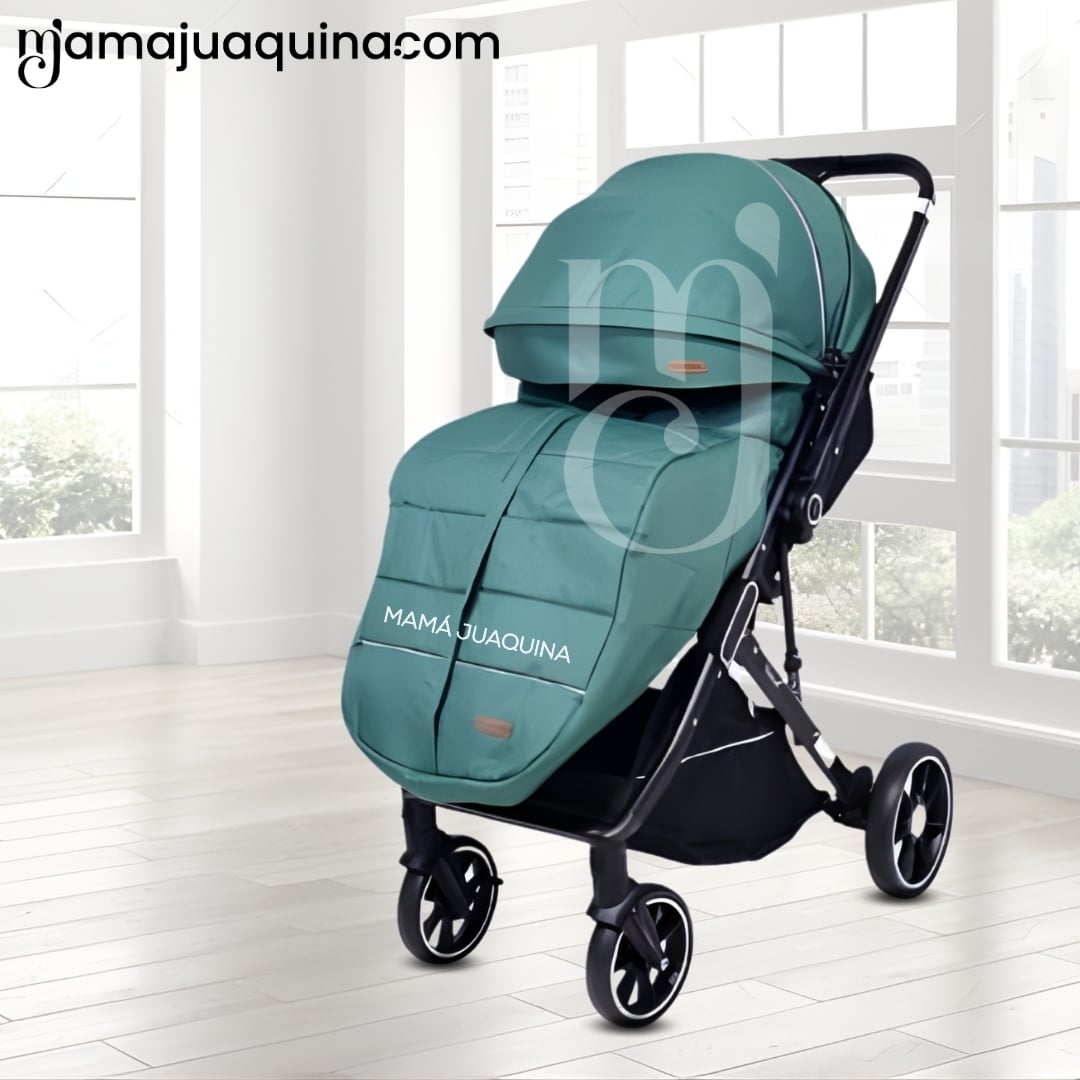 COCHE DE PASEO MALETA «LIVANO PRIME» DE LUJO TURQUESA - 4
