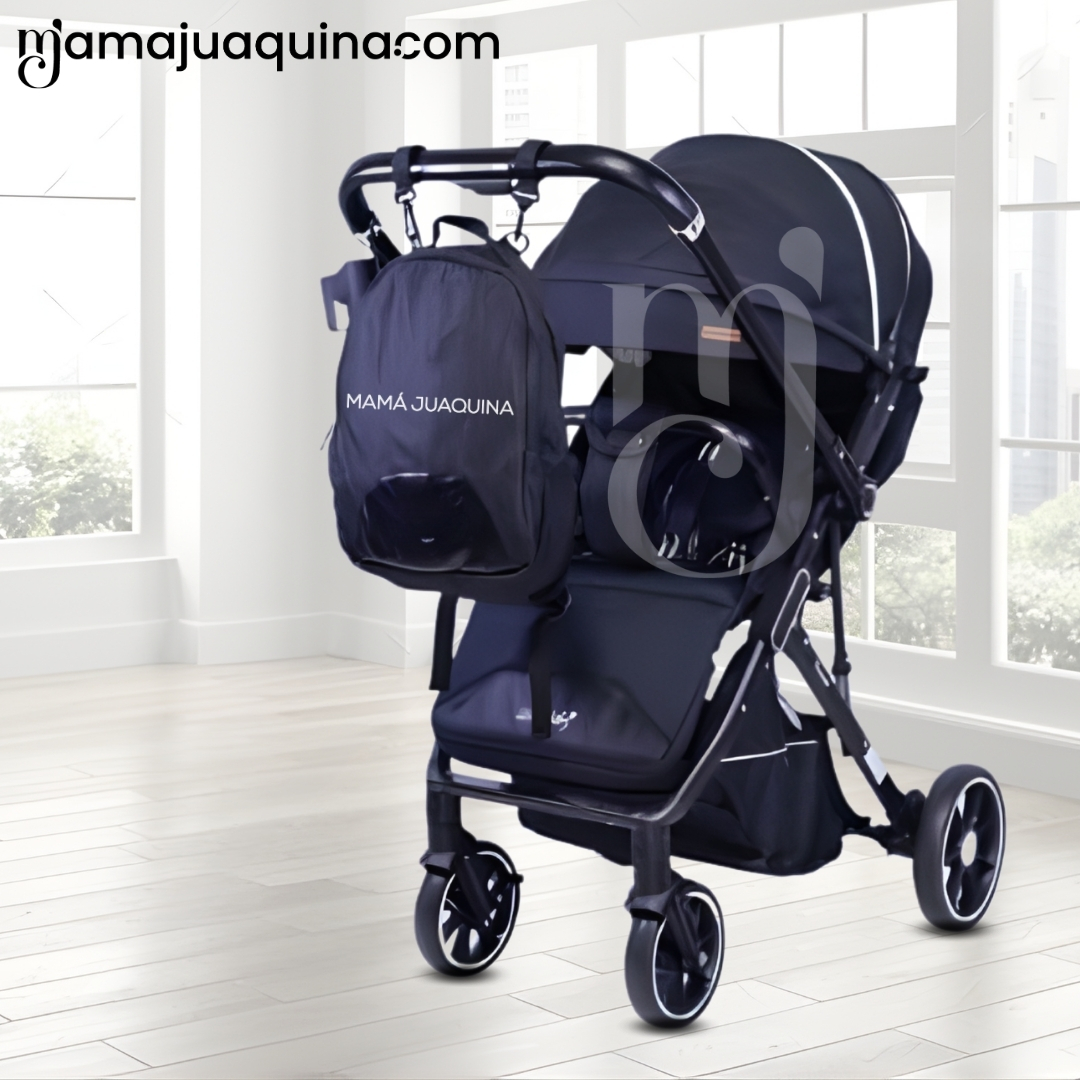 COCHE DE PASEO MALETA «LIVANO PRIME» DE LUJO BLACK - 6