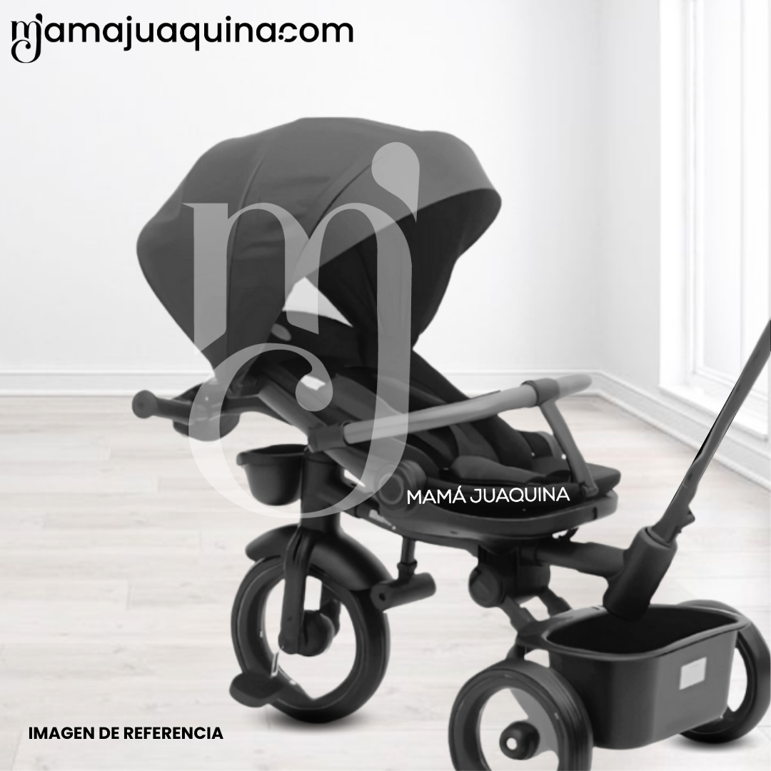 TRICICLO GUIADOR PLEGABLE «FOLDING» CON BLUETOOTH GREEN - 4