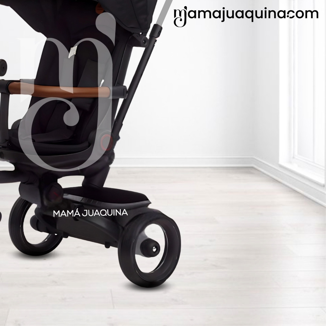 TRICICLO GUIADOR PLEGABLE «FOLDING» CON BLUETOOTH BLACK - 4