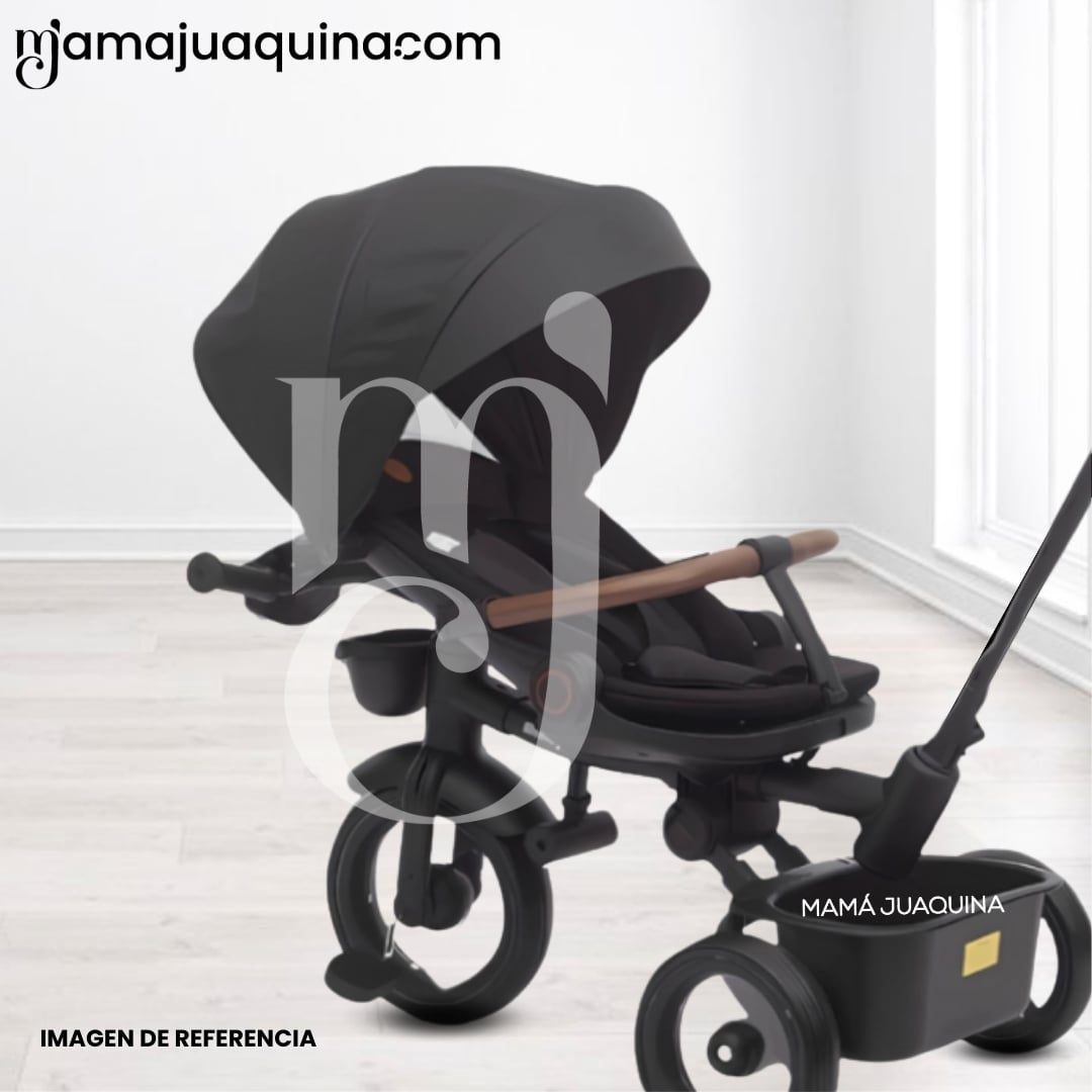 TRICICLO GUIADOR PLEGABLE «FOLDING» CON BLUETOOTH BLACK - 5