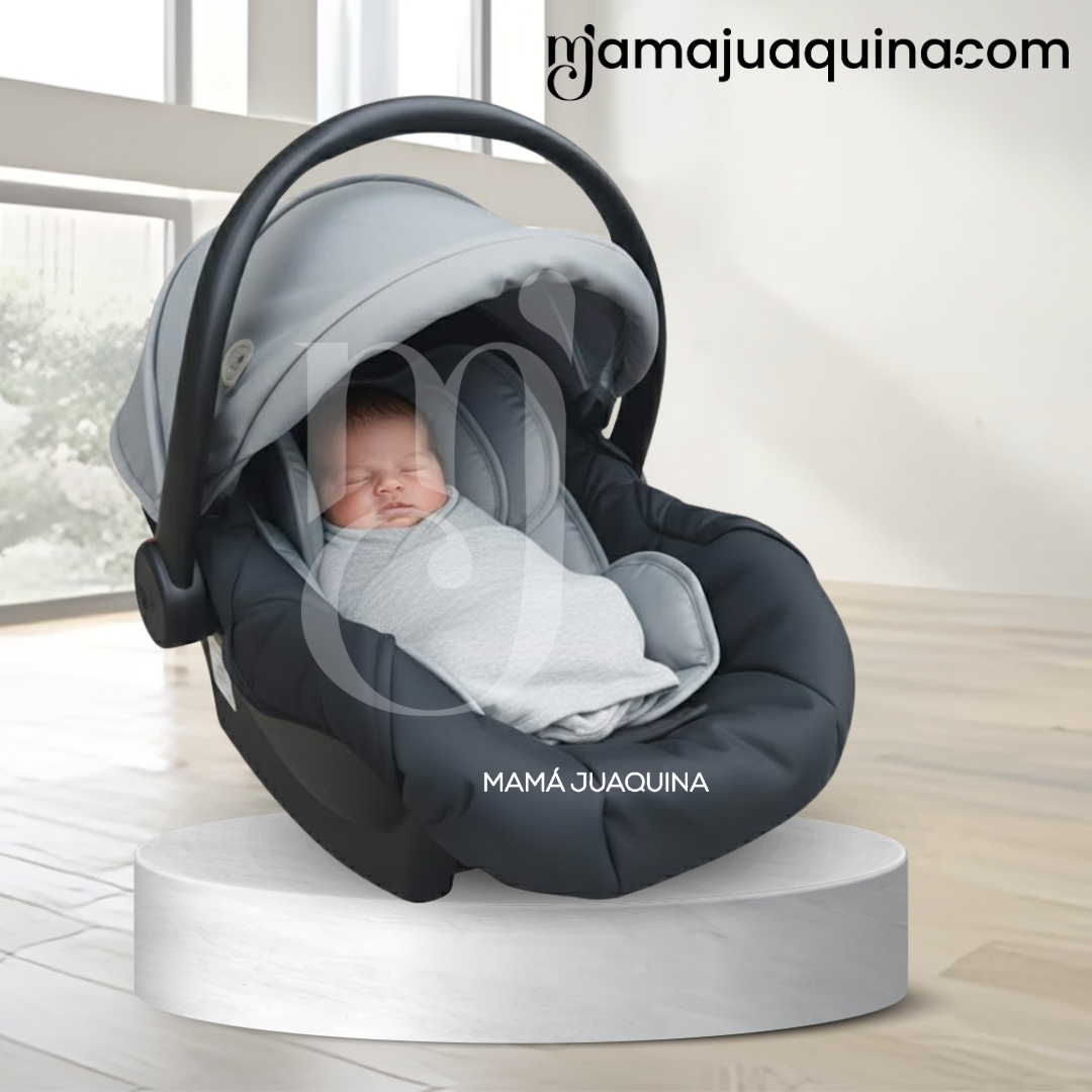 COCHE CUNA TRAVEL SYSTEM «SWEET GARDIAN» CON PORTA BEBÉ LIGHT GRAY - 6